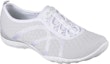Lookbook (Women) Skechers Savvy Slip-On 'White Silver' 23028-WSL