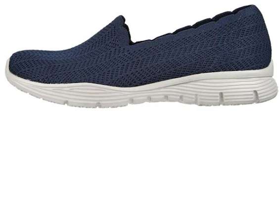 (Women) Skechers Seager-Rewrite 'Blue Slip-On' 158104-NVY Buy (Women) Skechers Seager-Rewrite 'Blue Slip-On' 158104-NVY