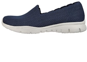 (Women) Skechers Seager-Rewrite 'Blue Slip-On' 158104-NVY (Women) Skechers Seager-Rewrite 'Blue Slip-On' 158104-NVY