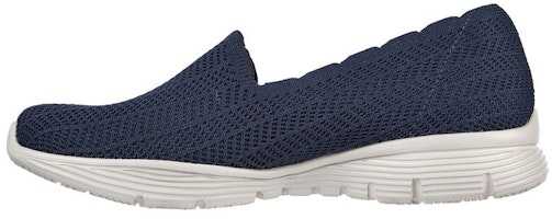 (Women) Skechers Seager-Rewrite 'Blue Slip-On' 158104-NVY (Women) Skechers Seager-Rewrite 'Blue Slip-On' 158104-NVY