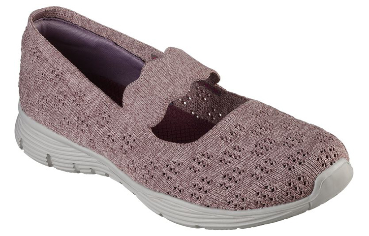 Lookbook (Women) Skechers Seager-Simple 'Fashion Lazy Shoes Purple Red' 158109-MVE