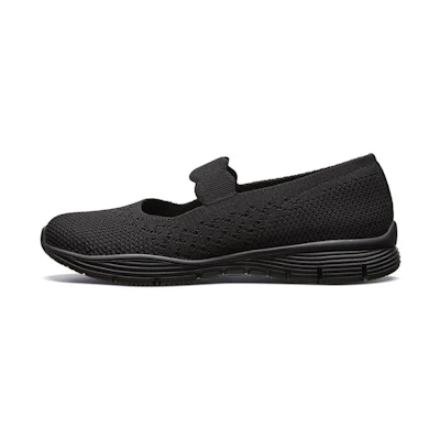 (W) Skechers Seager Slip-on Shoes Black