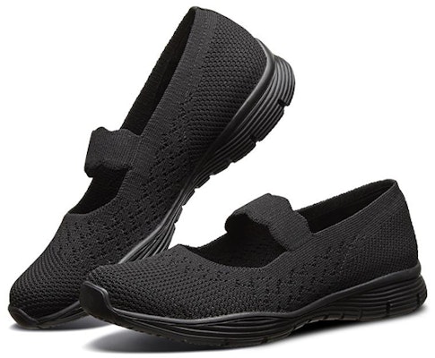 (W) Skechers Seager Kasut Slip-on Hitam 49622-BBK Lookbook (W) Skechers Seager Kasut Slip-on Hitam 49622-BBK