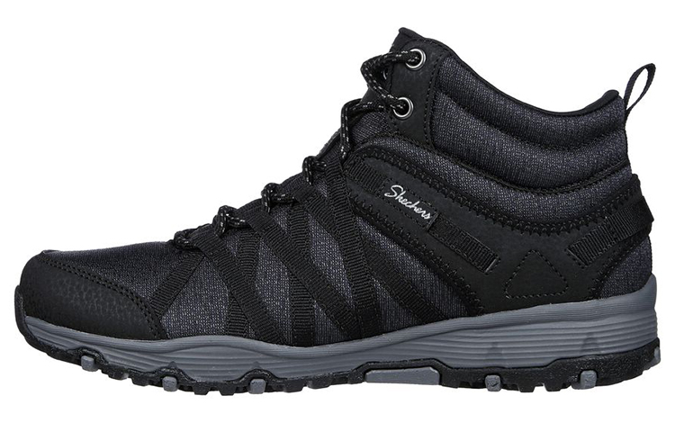 (Women) Skechers Seager Hiker 'Side to Side Black' 158591-BLK