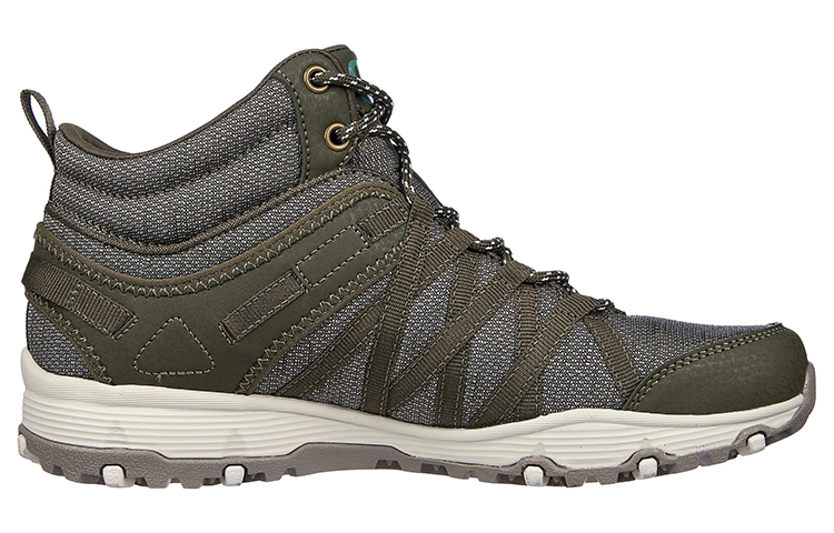 Order (W) Skechers Seager Hiker 'Side to Side Abu-abu Arang' 158591-OLV