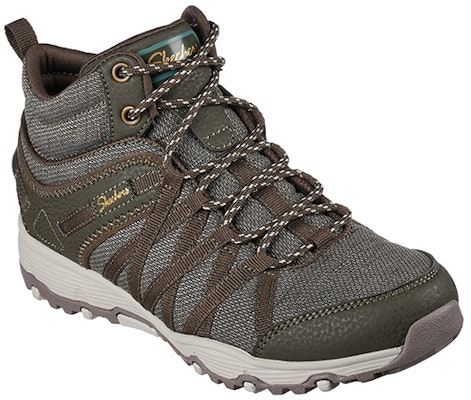 (W) Skechers Seager Hiker 'Side to Side Abu-abu Arang' 158591-OLV Lookbook (W) Skechers Seager Hiker 'Side to Side Abu-abu Arang' 158591-OLV