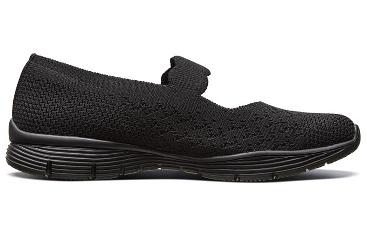 Order (W) Skechers Seager Instapper Schoenen Zwart 49622-BBK