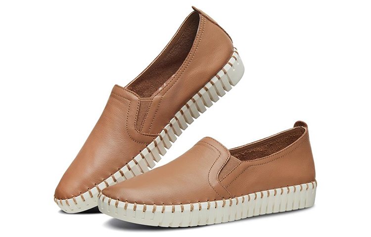 Lookbook (Women) Skechers Sepulveda Blvd 'Brown Slip-On' 27053-TAN