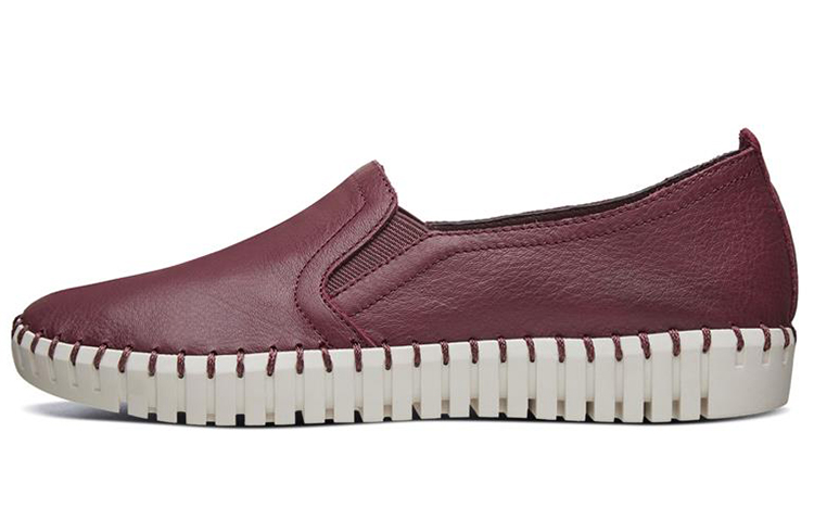 (Women) Skechers Sepulveda Blvd 'Burgundy Slip-On' 27053-BURG