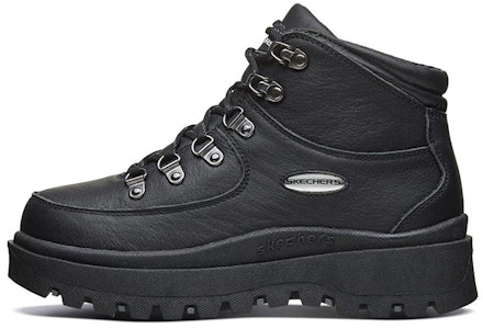 Skechers Shindigs 绑帶時尚馬丁靴 女款 黑色 Buy Skechers Shindigs 绑帶時尚馬丁靴 女款 黑色