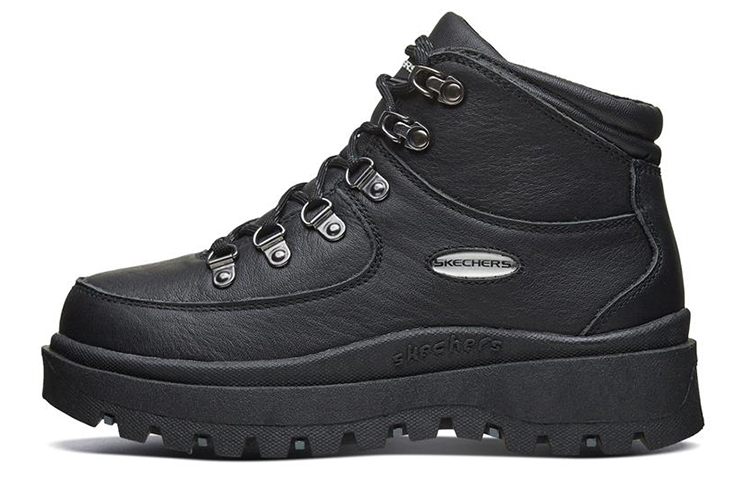 (Women) Skechers Shindigs 'Black Fashion Martin Boots' 48581-BBK