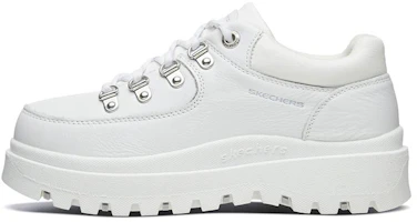 (Women) Skechers Shindigs 'Fashion Casual White Platform' 48584-WHT (Women) Skechers Shindigs 'Fashion Casual White Platform' 48584-WHT