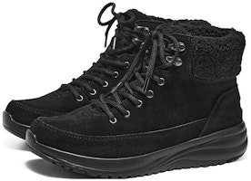 (W) 斯凯奇短靴“暖和耐用黑色” 144770-BBK Order (W) 斯凯奇短靴“暖和耐用黑色” 144770-BBK