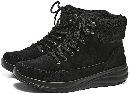 (Women) Skechers Short Boot 'Warm and Durable Black' 144770-BBK Order (Women) Skechers Short Boot 'Warm and Durable Black' 144770-BBK
