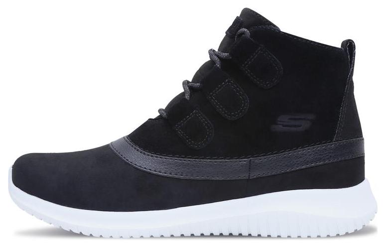 (Women) Skechers Short Boot 'Warm Anti-Slip Black' 66666073-BLK