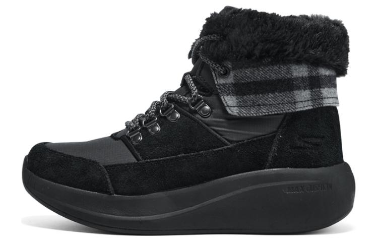 Buy (Women) Skechers Short Snow Boots 'Warm Comfortable Black' 144672