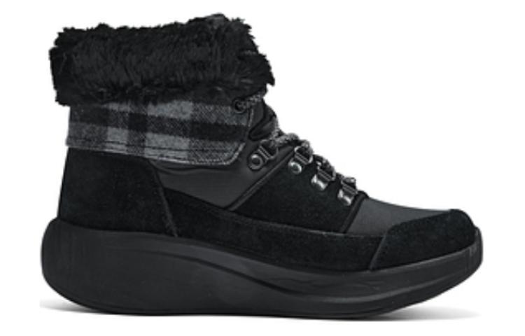 Order (Women) Skechers Short Snow Boots 'Warm Comfortable Black' 144672