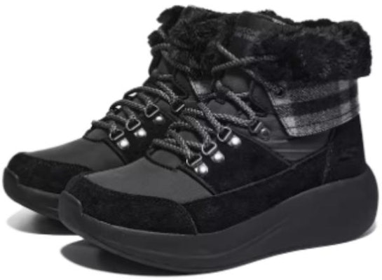 (Women) Skechers Short Snow Boots 'Warm Comfortable Black' 144672 Lookbook (Women) Skechers Short Snow Boots 'Warm Comfortable Black' 144672