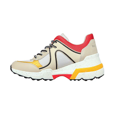 (W) Skechers Showcase 'On Display Beige'