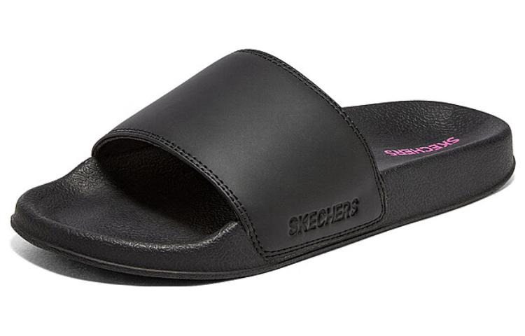 Lookbook Skechers Side Lines 2 運動拖鞋 女款 黑
