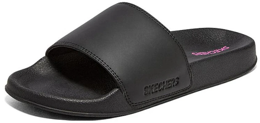 Skechers Side Lines 2 運動拖鞋 女款 黑 Lookbook Skechers Side Lines 2 運動拖鞋 女款 黑