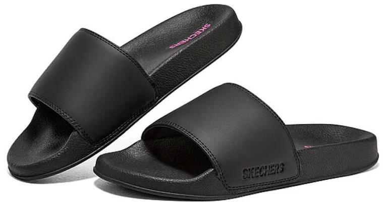 Skechers Side Lines 2 運動拖鞋 女款 黑 Shop Skechers Side Lines 2 運動拖鞋 女款 黑