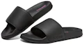 Shop Skechers Side Lines 2 運動拖鞋 女款 黑