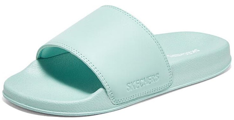 Skechers Side Lines 2 防滑耐磨 運動拖鞋 女款 綠 Order Skechers Side Lines 2 防滑耐磨 運動拖鞋 女款 綠