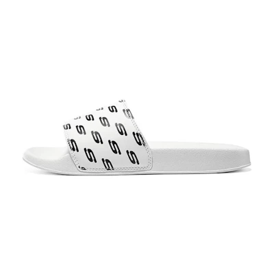 (W) Skechers Side Lines 2 Slipper 'Black White'