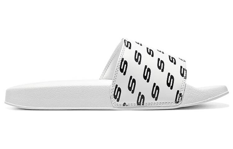 Order (W) Skechers 线条 2 黑白拖鞋 8730085-WBK
