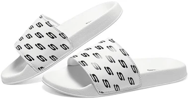 Shop (Women) Skechers Side Lines 2 Slipper 'Black White' 8730085-WBK