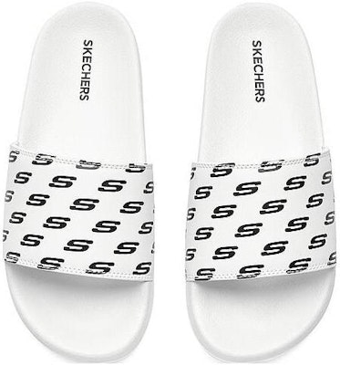 (W) Skechers Selipar Side Lines 2 'Hitam Putih' 8730085-WBK Purchase (W) Skechers Selipar Side Lines 2 'Hitam Putih' 8730085-WBK