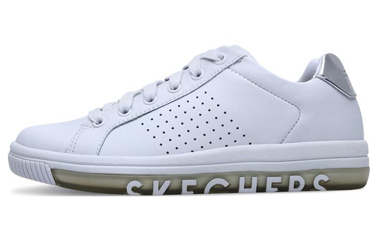 (Women) Skechers Side Street 'White Silver' 73630-WSL