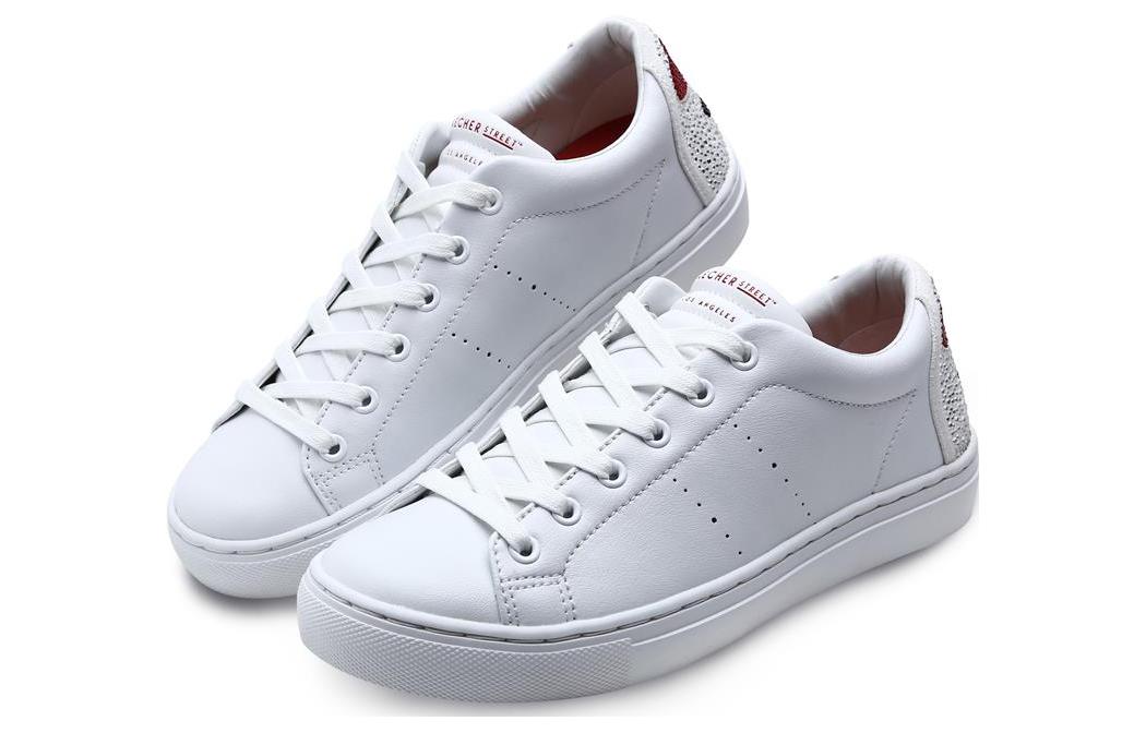 Lookbook (W) Skechers Side Street 'Blanco Low Top' 73547-WHT