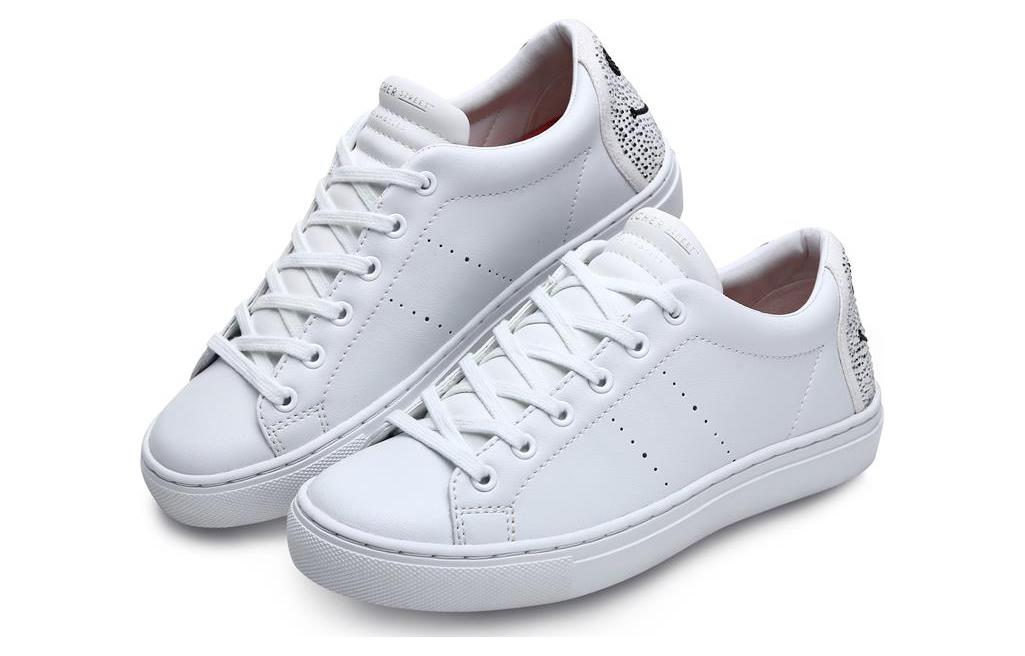 Lookbook (W) (女性用) スケッチャーズ サイドストリート ロー 'ホワイト' 73537-WHT 73537-WHT