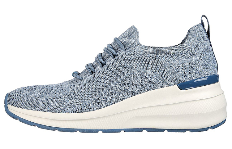 (Women) Skechers Skeachers Billion Slip-On 'Woven Walks Blue' 155626-BLU