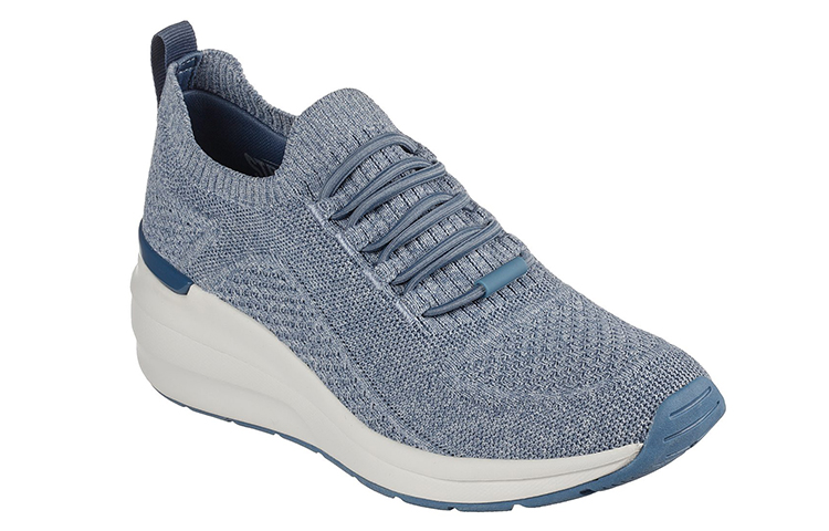 Lookbook (Women) Skechers Skeachers Billion Slip-On 'Woven Walks Blue' 155626-BLU