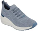 Lookbook (Women) Skechers Skeachers Billion Slip-On 'Woven Walks Blue' 155626-BLU