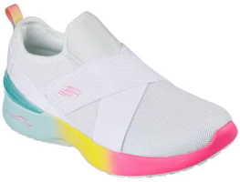 Lookbook Skechers Skech-air 低幫緩震舒適休閒鞋 女款 白
