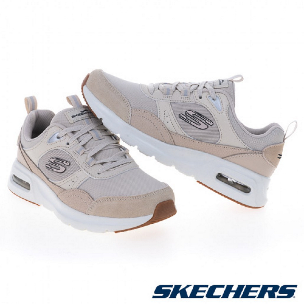 Lookbook (W) 스케쳐스 스케치-에어 코트 스니커즈 여성 오프 화이트 캐주얼 슈즈 화이트 150075NTBK