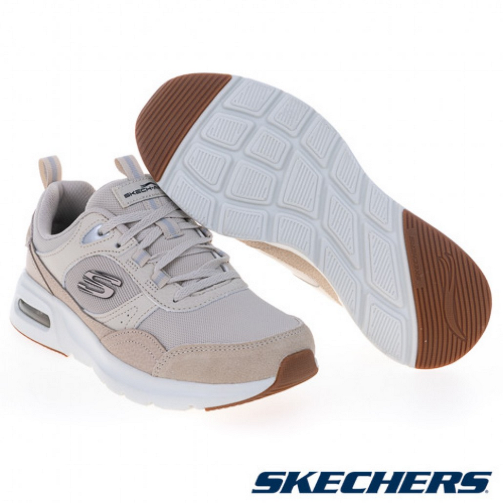 Shop (W) 스케쳐스 스케치-에어 코트 스니커즈 여성 오프 화이트 캐주얼 슈즈 화이트 150075NTBK