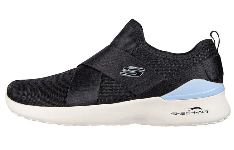 (Women) Skechers Skech-Air Dynamight-Rich Glow Slip-On 'Black Blue' 149662-BKLB
