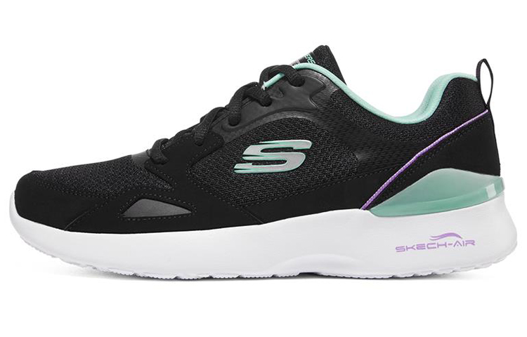 (Women) Skechers Skech-Air Dynamight Low-Top Black/Green 149663-BKMN