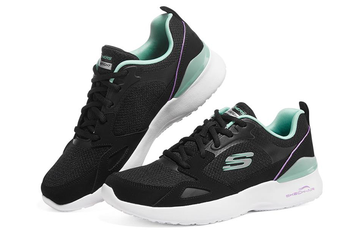 Lookbook (W) Skechers Skech-Air Dynamight Low-Top Schwarz/Grün 149663-BKMN