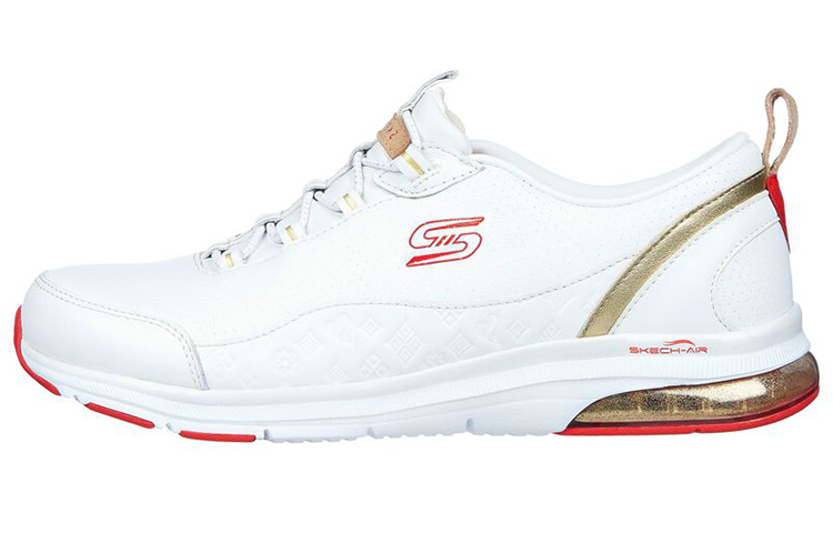 (Women) Skechers Skech-Air Edge 'White Red' 104314-WRD