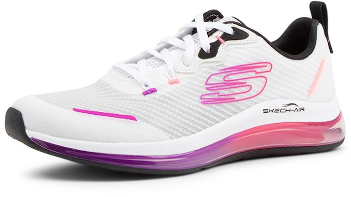 Skechers Skech-Air Element 2.0 低筒跑步鞋 女款 白粉紫 Lookbook Skechers Skech-Air Element 2.0 低筒跑步鞋 女款 白粉紫
