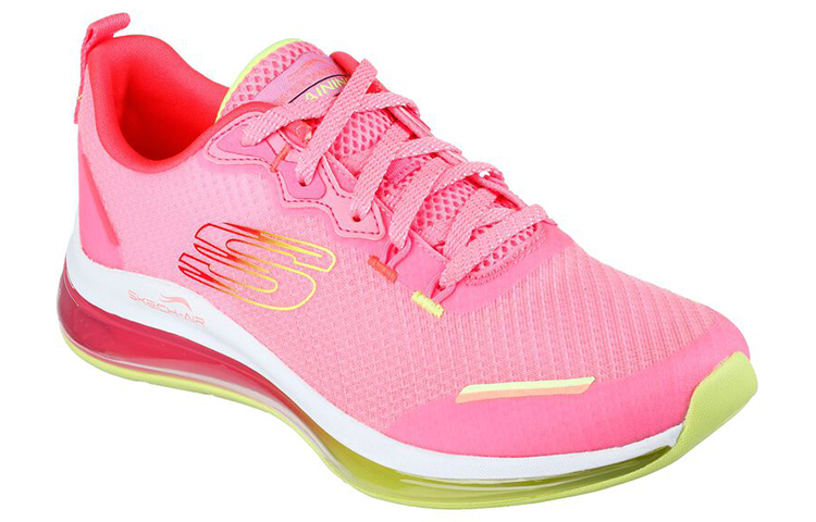 Lookbook Skechers SKECH-AIRElement 低筒 跑步鞋 女款 粉黃色