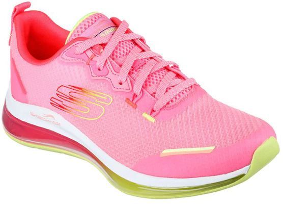 Skechers SKECH-AIRElement 低筒 跑步鞋 女款 粉黃色 Lookbook Skechers SKECH-AIRElement 低筒 跑步鞋 女款 粉黃色
