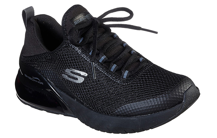 Lookbook Skechers Skech-Air Stratus 時尚耐磨防滑 低幫運動訓練鞋 女款 黑色