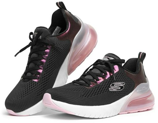 Skechers Skech-Air Stratus 女性運動鞋 黑白粉 Lookbook Skechers Skech-Air Stratus 女性運動鞋 黑白粉